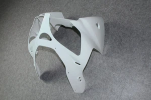 Unpainted White Front Upper Cowl Nose Fairing For Kawasaki Ninja ZX6R 2000-2002 - Picture 1 of 10