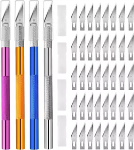 4PCS Exacto Knife, Hobby Knife Craft Knifes with 40PCS Spare Exacto K... - Picture 1 of 11