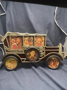 Vintage Plastic JSNY Classic Car Design Shape Multi (6) Photo Picture Frame - Picture 1 of 6
