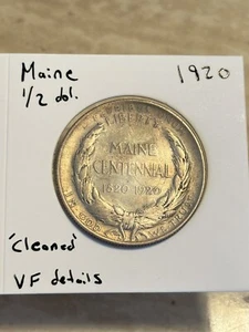 1920 Maine Centennial Half Dollar Commemorative 1/2 US COIN Silver 90% - Picture 1 of 5