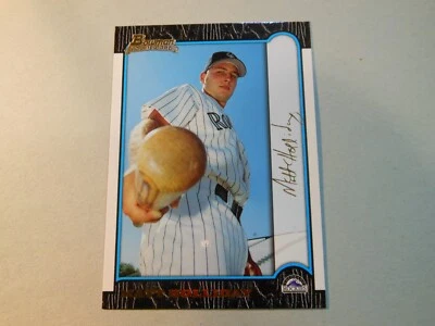 Bowman Gold Matt Holliday #400 1999 novato radiocontrol centrado, serie # 86/99 Foto 1 de 4
