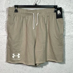 Pantalones Cortos Under Armour Para Hombre 6" Rival Terry 2XL Tostado - Imagen 1 de 5