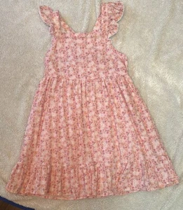 Cat & Jack Girls pink with flowers Sun Dress  Size S Small 6/7 - Picture 1 of 4