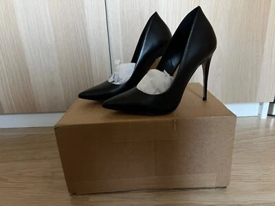 schuhe high heels, 38, neuwertig, sehr dünner absatz, schwarz, spitz, aldo - Bild 1 von 4