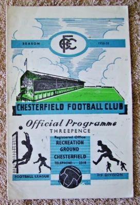 CHESTERFIELD V BRENTFORD 1958-59 - Image 1 of 2