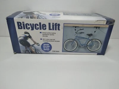 Elevador de bicicleta para bicicleta montado en el techo polipasto de almacenamiento polea rack modelo 95803 nuevo Foto 1 de 4