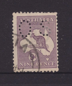 KANGAROO:  9d VIOLET L;OOKS LIKE DIE2b  3RD WMK PERF OS    USED. - Picture 1 of 1