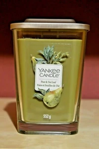 Yankee Candle Elevation Pear & Tea Leaf 552 g candela profumata 2 stoppini rara - Foto 1 di 1