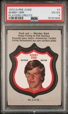 1972 OPC O-pee-Chee Player Crests #3 Bobby Orr PSA  4 Boston Bruins rare low pop