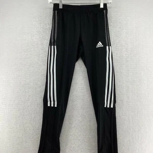 Adidas Unisex Kids Tiro21 Activewear Football Black White Track Pant Size Small - Picture 1 of 10