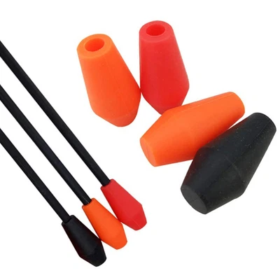 10 puntas de flecha de goma suave puntas de objetivo romas 6 mm 8 mm juego tiro con arco flecha práctica - Imagen 1 de 4
