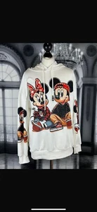 Traumhaft Rose  Shirt Micky Disney Glitzer Neu Gr. One Size Kapuze - Bild 1 von 10
