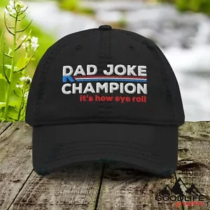 Dad Joke Champion 80er Retro Baseball Cap Papa Mütze für Herren - Bild 1 von 32