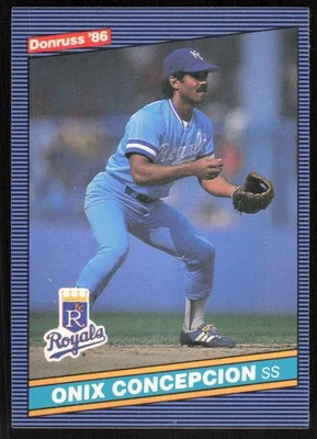 1986 Donruss #252 Onix Concepcion   - FREE SHIPPING - Image 1 of 2