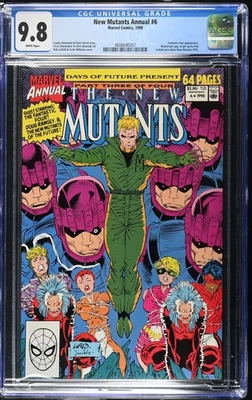 New Mutants Annual #6 CGC NM/M 9.8 White Pages Marvel 1990 - Image 1 of 2