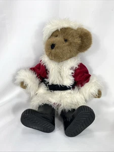 Vintage Boyd’s Bears 2001 "Claus Kringlebärchen" 16 Zoll groß im Weihnachtsmannanzug & Stiefel - Bild 1 von 6