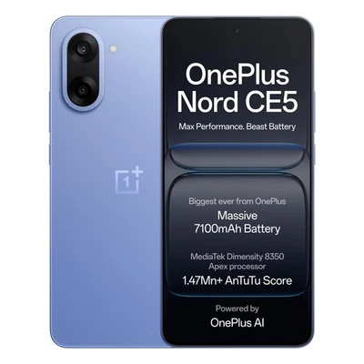 🔥OnePlus Nord CE5 Nexus Azul 5G Doble SIM - 8 GB RAM 128 GB - Desbloqueado🔥 Foto 1 de 4