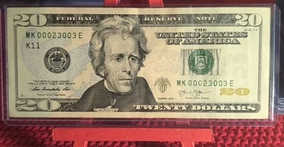 2013 Series Fancy $20 Rare Serial Number Quintuplet 0's - Image 1 of 4