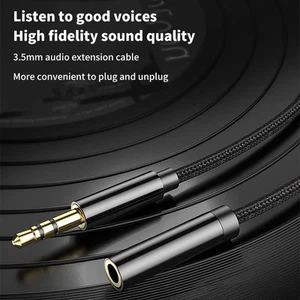 10m Long 3.5mm Headphone Cable Audio Extension Cable Aux Computer Audio Cable - Photo 1/19