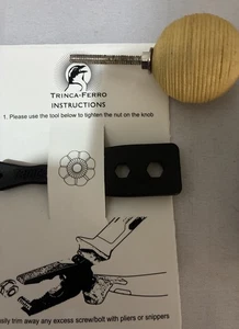 JUEGO DE 6 PERILLAS TRINCA FERRO NUEVAS EN CAJA - Imagen 1 de 4