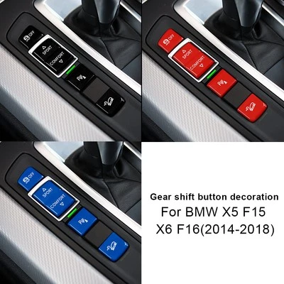 For BMW X5 F15 X6 F16 2014-2018 Center Console Gear Shift Button Cover Trim - Imagem 1 de 4