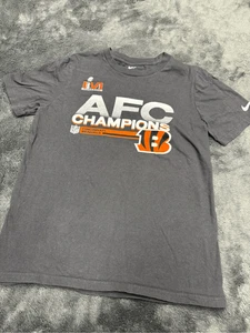 Grey and orange Nike Cincinnati Bengals AFC Champions youth large tee #NFL #Beng - Picture 1 of 3