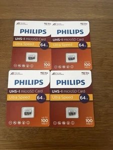 Philips Micro SD card x 4 - 64 Gb - Zdjęcie 1 z 3
