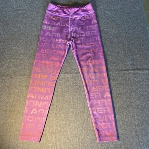 UNDER ARMOUR Girls LEGGING Sz 6 M Adorable Pink - Picture 1 of 7