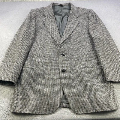 Vintage Kuppenheimer Harris Tweed Blazer Mens Large Wool Scotland USA Jacket 90s - Image 1 of 4