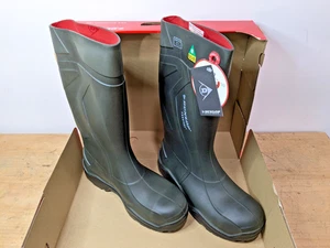 Dunlop Purofort+ Full Safety Boots Green/Black SIZE 11 E762943 - Picture 1 of 10