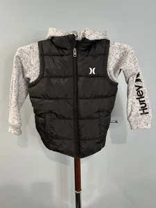 Medium Hurley Boy’s Girl’s Unisex 2fer Puffer Jacket Boys Size 6 - Picture 1 of 4
