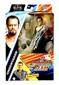 WWE THE UNDERTAKER SIGNED SUMMERSLAM 2024 ELITE TOY FIGURE MOC WITH FANATICS COA - Picture 1 of 5