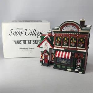 Dept 56 "Mainstreet Gift Shop" Snow Village w/Light Boxed Retired #54887 - Bild 1 von 15