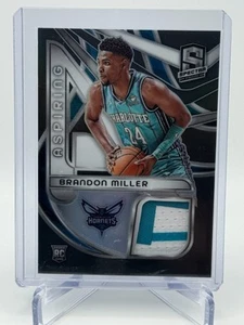 2023-24 Panini Spectra - Aspiring Patches Brandon Miller /149 CHA (MEM, RC) - Picture 1 of 2