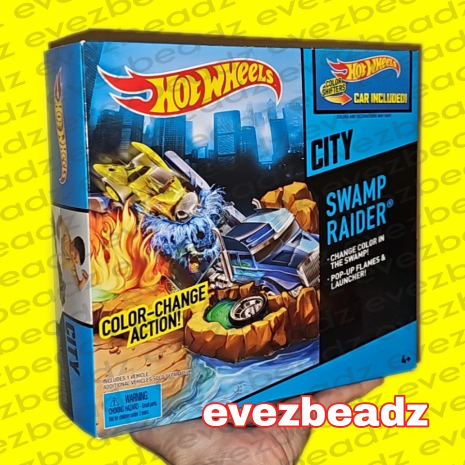 EvezBeadz Hot Wheels City Swamp Raider Juego Juguete BHN12 BHN14 2013 Nuevo Mattel Foto 1 de 4