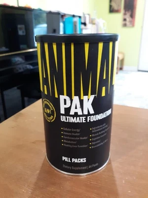Animal Pak Ultimate Foundation 44 pacotes de comprimidos suplemento dietético all-in-1 - Imagem 1 de 4