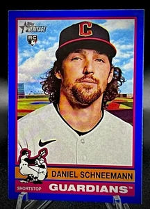 2025 Topps Heritage Daniel Schneemann #332 Blue Border GUARDIANS ROOKIE RC 🟢 - Bild 1 von 1