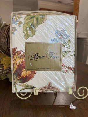 NEW The Rose Tree English Garden Tailored Valance 14x80 - Image 1 of 4