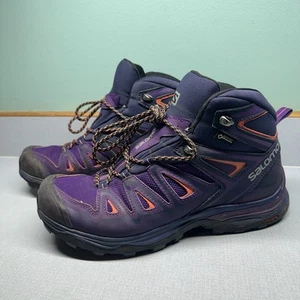 Salomon Women's Hiking Boots Size 9 Purple X Ultra Mid GTX Gore-Tex Breathable - Picture 1 of 19