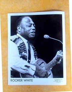 COUNTRY BLUES PUBLICITY PHOTO: BOOKER (Bukka) WHITE 8x10 glossy black & white - Picture 1 of 1