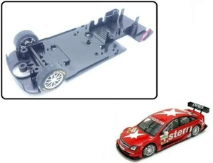 Scalextric W9195 Underpan Chassis Front Wheels Tyres Axle Opel Vectra DTM V8 - Picture 1 of 1