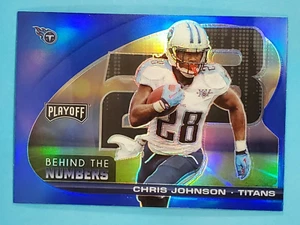 2021 Panini Playoff Behind The Numbers BLUE PRIZM Chris Johnson Titans #BTN-CJO - Bild 1 von 2