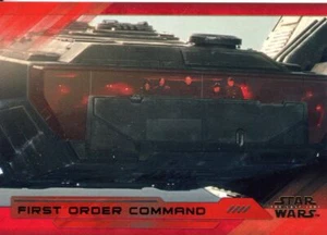 Star Wars Last Jedi S2 Red [199] Base Card #87 First Order Command - Picture 1 of 1