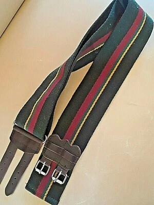 Destaca Cinturón Polo Jugador Lana Rayas Doble Hebilla Talla Totalmente ajustable  Foto 1 de 4