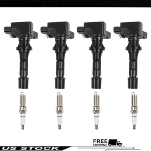 4pcs Ignition Coils & Iridium Spark Plugs for 2006-2013 Mazda 3 UF540+90083 0.9L - Foto 1 di 9