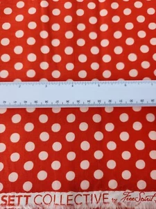 Kaffe Fassett Fat Quarter SPOT Orange with White Polka Dots Fabric GP70 Blender - Picture 1 of 4