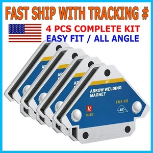 4 pcs 28lbs Welding Welders Magnet Magnetic Power Holder- 45 90 135 Angles - Picture 1 of 9