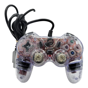 Pelican Chameleon Wired Controller Transparent Game Pad Sony PlayStation 2 PS2 - Picture 1 of 8