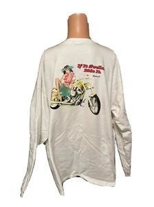 Herren Vintage Hawaii IF IT SWELLS, RIDE IT Pin Up Girl Motorrad Sweatshirt - Bild 1 von 10