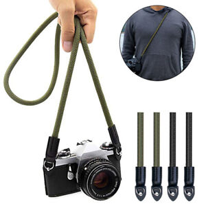 Hand Made Braided Camera Single Shoulder Neck Strap Rope&Leather For Leica Sony